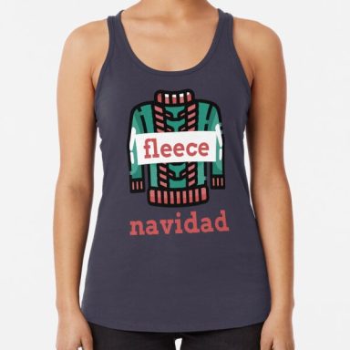 Fleece Navidad Racerback Tank Top